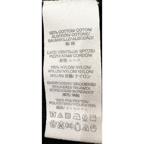 Free People Top Blouse Womens Small Black Lace Sleeveless Coquette Whimsigoth - Picture 6 of 8